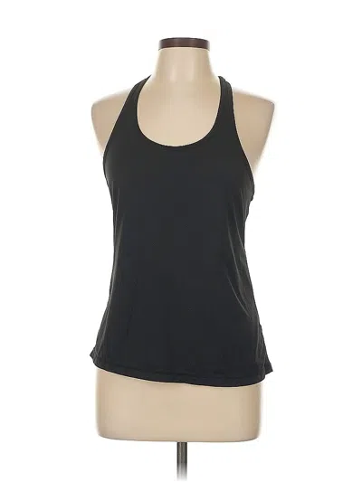 Pre-owned Z By Zella Tank Top Black Halter Neckline Tops