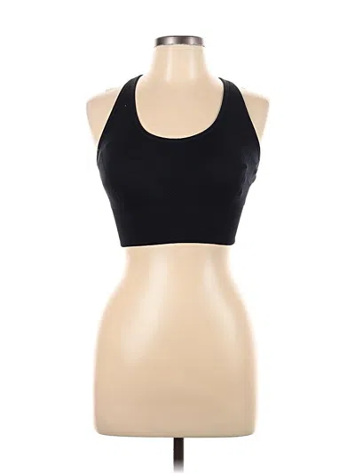 Pre-owned Z By Zella Tank Top Black Halter Neckline Tops