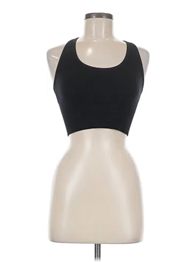 Pre-owned Z By Zella Tank Top Black Halter Neckline Tops