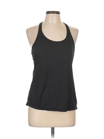 Pre-owned Z By Zella Tank Top Black Halter Neckline Tops