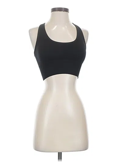 Pre-owned Z By Zella Tank Top Black Halter Neckline Tops