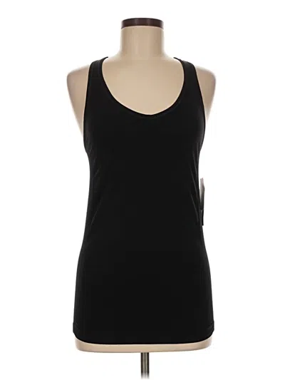 Pre-owned Z By Zella Tank Top Black Halter Neckline Tops