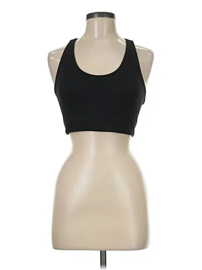 Pre-owned Z By Zella Tank Top Black Halter Neckline Tops