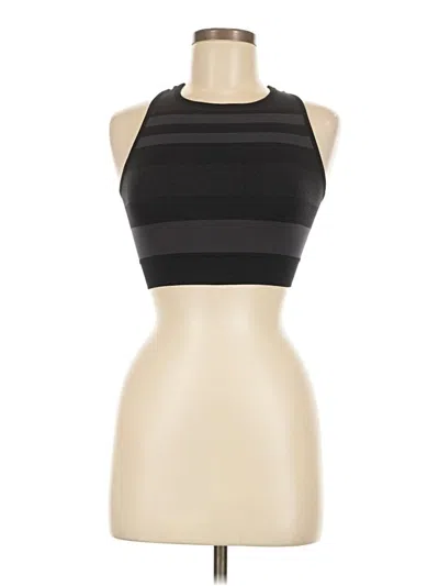 Pre-owned Z By Zella Tank Top Black Halter Neckline Tops