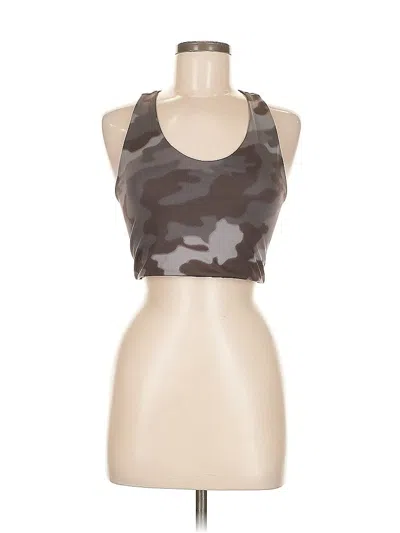 Pre-owned Z By Zella Tank Top Brown Halter Neckline Tops