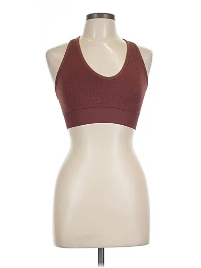 Pre-owned Z By Zella Tank Top Brown Halter Neckline Tops