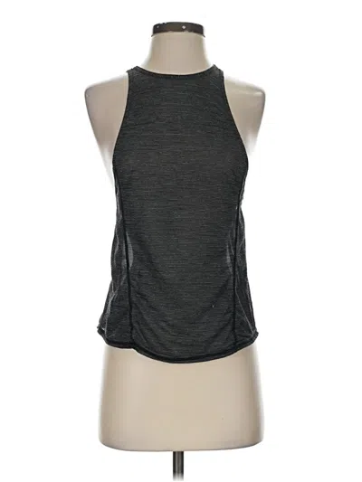 Pre-owned Z By Zella Tank Top Gray Halter Neckline Tops