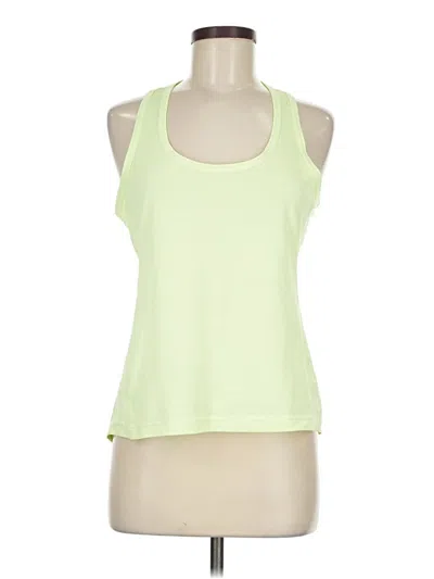 Pre-owned Z By Zella Tank Top Green Halter Neckline Tops