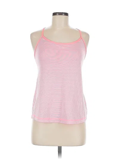 Pre-owned Z By Zella Tank Top Pink Halter Neckline Tops
