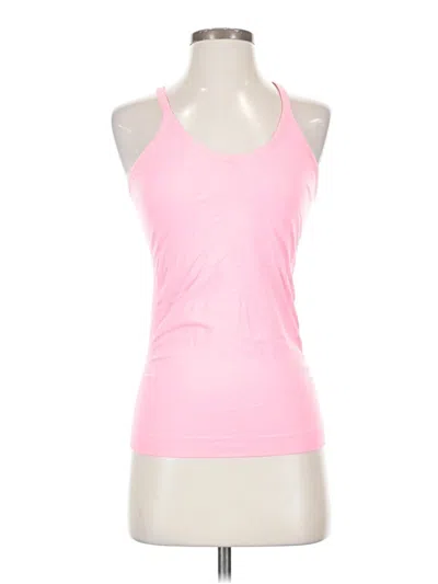Pre-owned Z By Zella Tank Top Pink Halter Neckline Tops