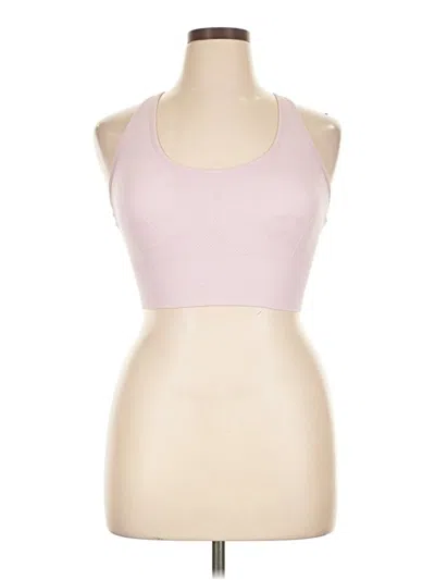 Pre-owned Z By Zella Tank Top Pink Halter Neckline Tops