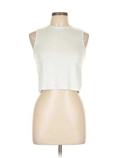 Pre-owned Z By Zella Tank Top Teal Halter Neckline Tops In Blue