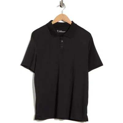 Z By Zella Textured Knit Golf Polo In Multi