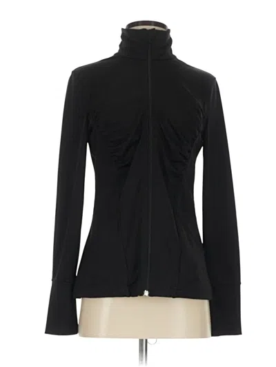 Pre-owned Z By Zella Track Jacket In Black