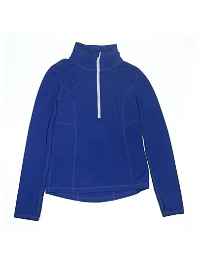 Pre-owned Z By Zella Kids' Track Jacket In Blue