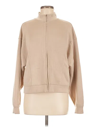 Pre-owned Z By Zella Track Jacket In Brown