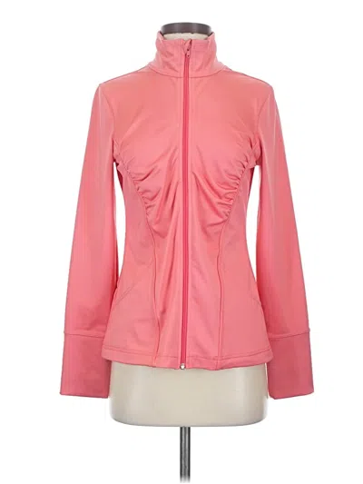 Pre-owned Z By Zella Track Jacket In Pink