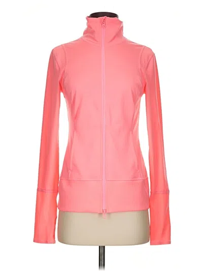 Pre-owned Z By Zella Track Jacket In Pink