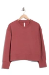 Z By Zella Unwind Crewneck Sweatshirt In Pink
