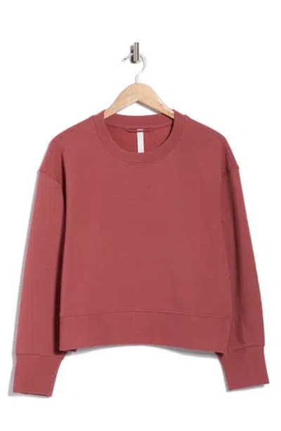 Z By Zella Unwind Crewneck Sweatshirt In Pink