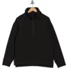Z By Zella Unwind Half Zip Pullover In Black