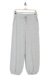 Z By Zella Unwind Ottoman Fleece Joggers In Grey Light Heather