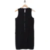 Z By Zella Venture Sleeveless Front Zip Utility Dress In Black
