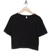 Z By Zella Vintage Wash Boxy Tee In Black