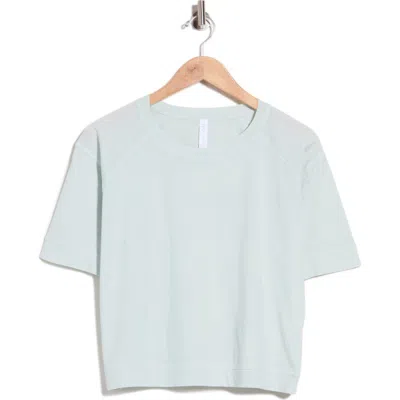 Z By Zella Vintage Wash Boxy Tee In Blue Grey