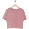 Z By Zella Vintage Wash Boxy Tee In Purple Morn