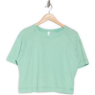 Z By Zella Vintage Wash Boxy Tee In Teal Aquifer