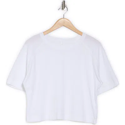 Z By Zella Vintage Wash Boxy Tee In White