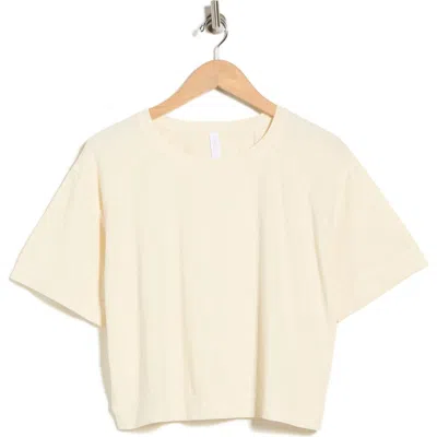Z By Zella Vintage Wash Boxy Tee In Yellow
