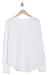 Z By Zella Vintage Wash Relaxed Long Sleeve 2.0 Tee In White