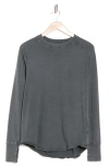 Z By Zella Vintage Wash Relaxed Long Sleeve Tee In Green Urban