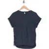 Z By Zella Vintage Wash Ruched T-shirt In Navy Sapphire