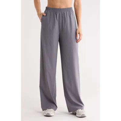 Z By Zella Vista High Waist Woven Pants In Grey Excalibur