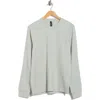 Z By Zella Waffle Knit Long Sleeve T-shirt In Gray