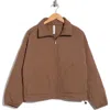 Z By Zella Wander Diamond Quilted Jacket In Brown