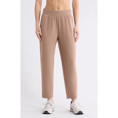 Z By Zella Whisper Knit Ankle Pants In Brown