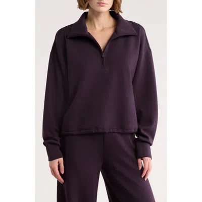 Z By Zella Whisper Knit Half Zip Sweatshirt In Pink