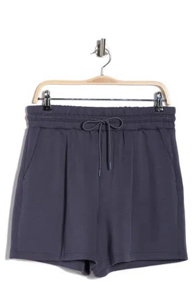 Z By Zella Whisper Knit High Waist Shorts In Blue
