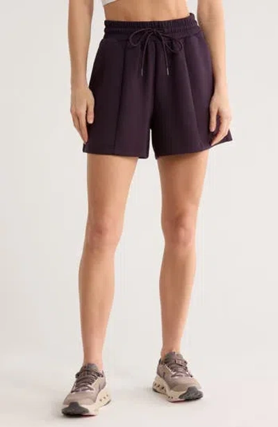 Z By Zella Whisper Knit High Waist Shorts In Purple
