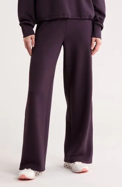 Z By Zella Whisper Knit High Waist Wide Leg Pants In Red