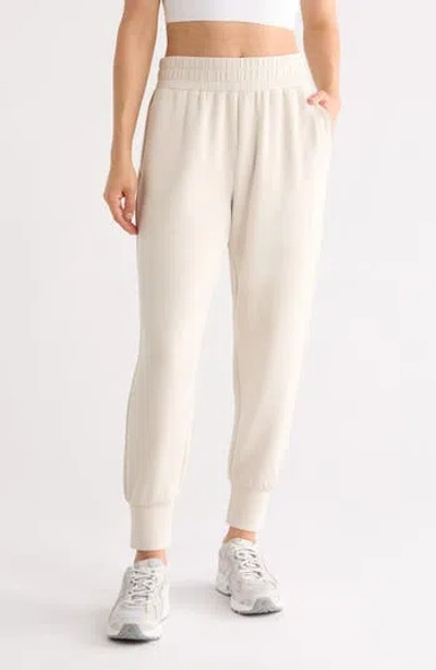 Z By Zella Whisper Knit Slim Joggers In White