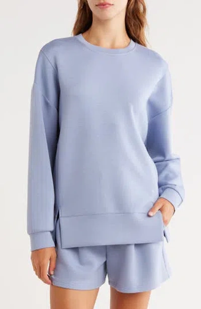 Z By Zella Whisper Oversize Scuba Sweatshirt In Blue