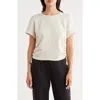 Z By Zella Whisper Ruched Scuba T-shirt In Gray