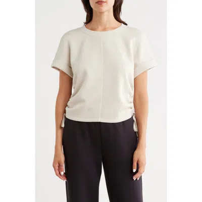 Z By Zella Whisper Ruched Scuba T-shirt In Gray
