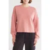 Z By Zella Whisper Scuba Easy Crew Sweatshirt In Pink Desert