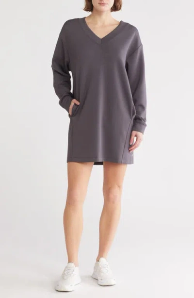 Z BY ZELLA Z BY ZELLA WHISPER KNIT V-NECK T-SHIRT DRESS
